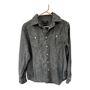 Polo by Ralph Lauren Men's Charcoal Button-Down Shirt